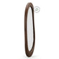 MODERN OVAL WOODEN WALL MIRROR