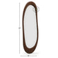 MODERN OVAL WOODEN WALL MIRROR