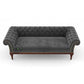 CHESTERFIELD TUFTED VELVET SOFA IN DARK GREY