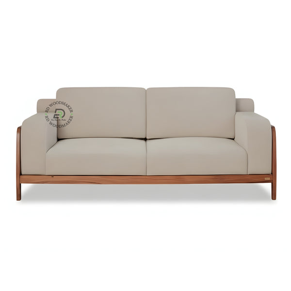 MODERN MINIMAL WOOD ARM SOFA