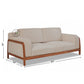 MODERN MINIMAL WOOD ARM SOFA