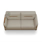 MODERN CURVED BACK BEIGE SOFA