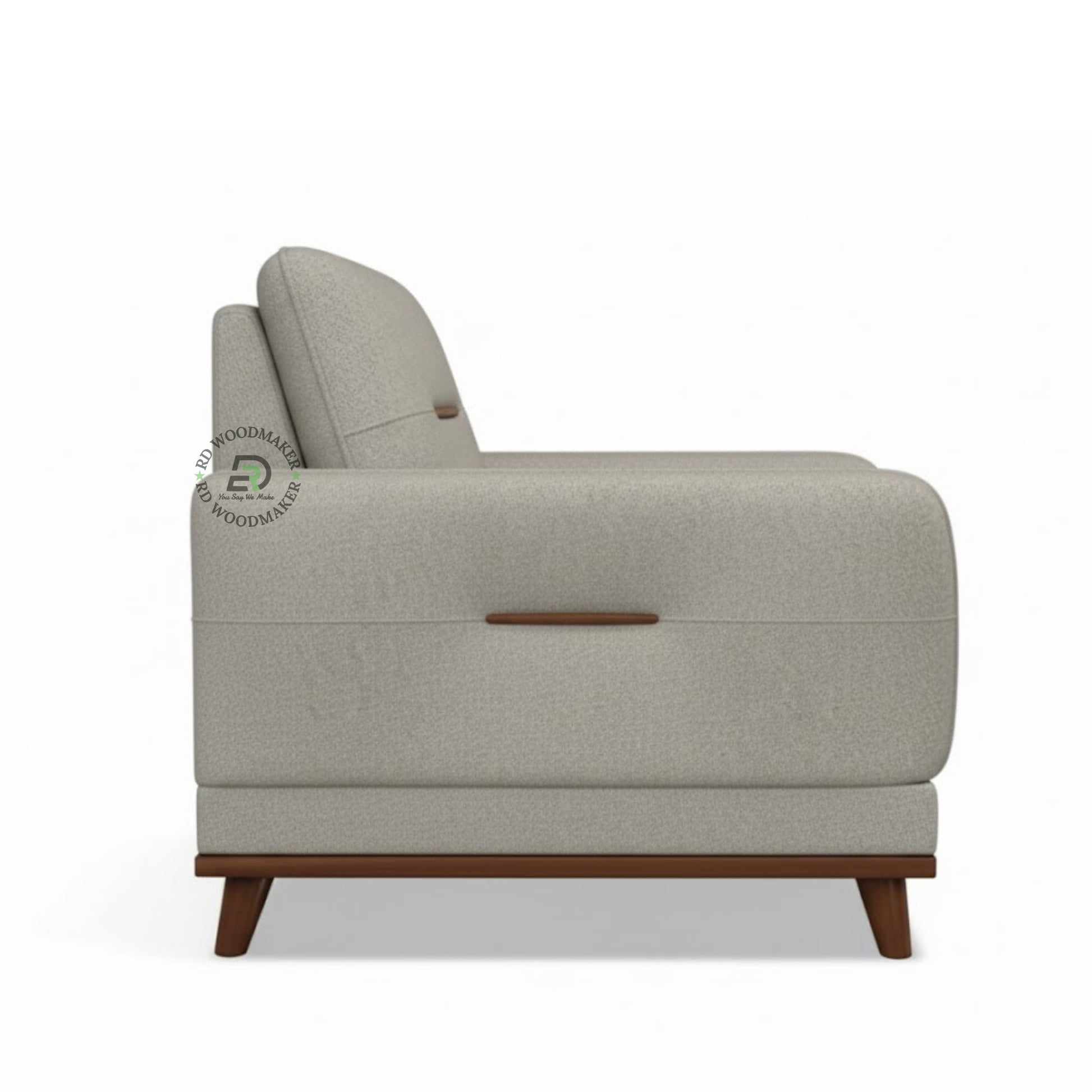 MODERN CURVED BACK BEIGE SOFA