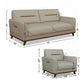 MODERN CURVED BACK BEIGE SOFA