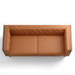 CLASSIC BROWN THREE SEATER SOFA
