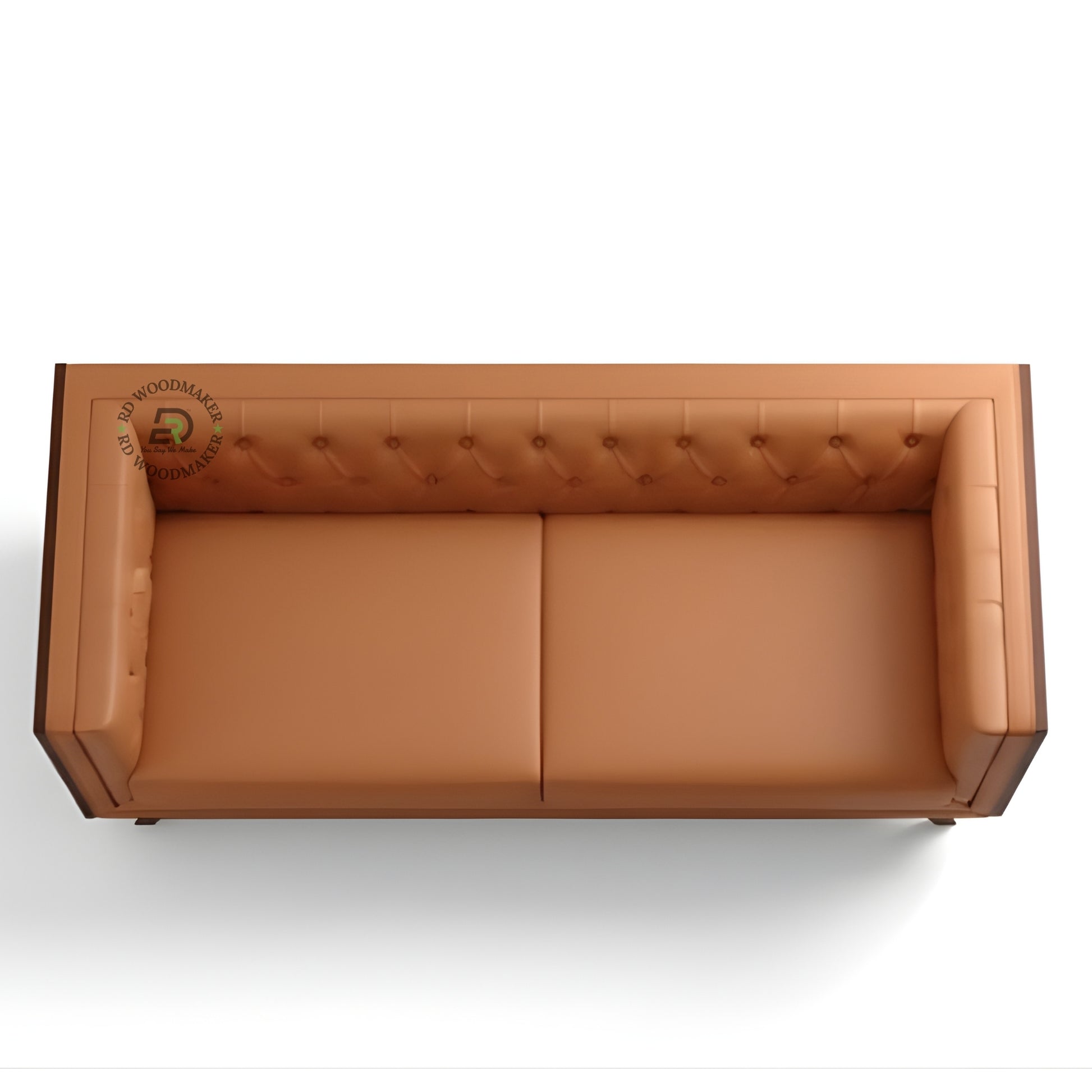 CLASSIC BROWN THREE SEATER SOFA