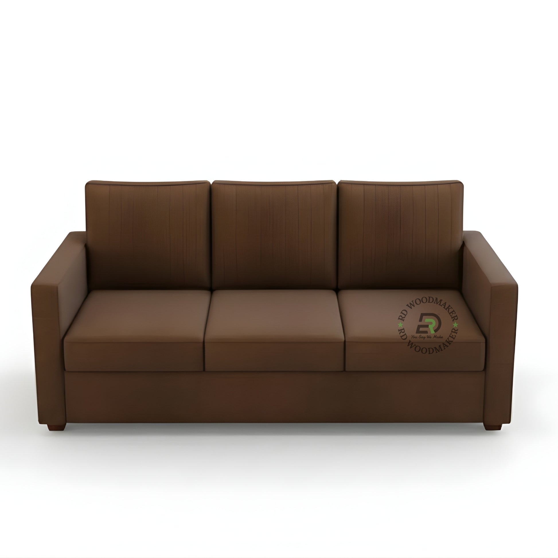 CONTEMPORARY LEATHERETTE TUFTED SOFA