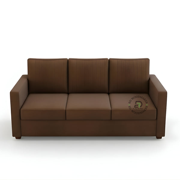 CONTEMPORARY LEATHERETTE TUFTED SOFA 3+1+1
