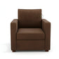 CONTEMPORARY LEATHERETTE TUFTED SOFA