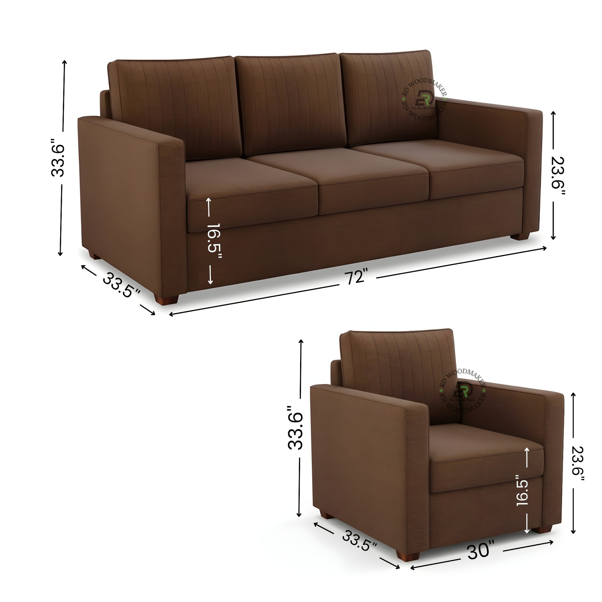 CONTEMPORARY LEATHERETTE TUFTED SOFA