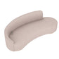 CURVED BACK WOOD FRAME DESIGNER SOFA