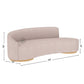 CURVED BACK WOOD FRAME DESIGNER SOFA