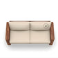 CONTEMPORARY WOODEN SOFA WITH CURVED ARM DESIGN