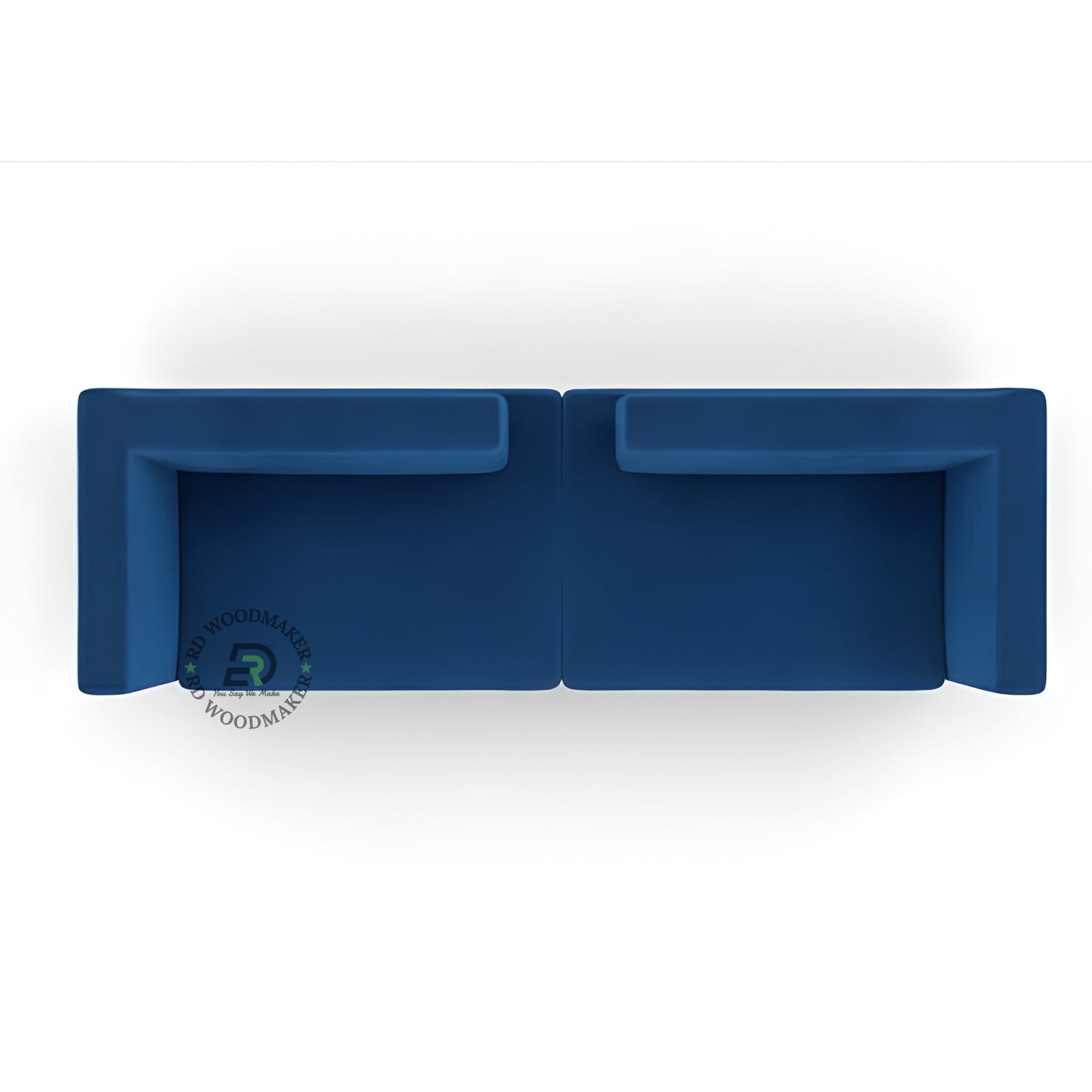 MODERN MINIMAL BLUE COMPACT SOFA
