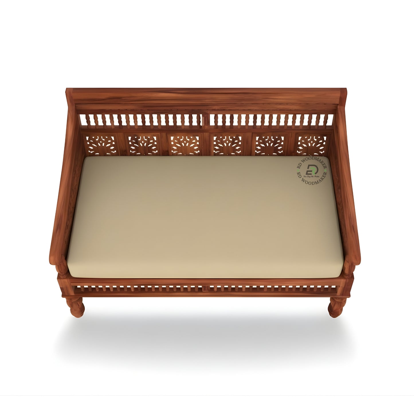 TRADITIONAL HANDCRAFTED WOODEN BENCH SOFA