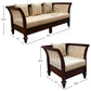CLASSIC CANE BACK WOODEN SOFA WITH CURVED ARMS