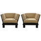 CONTEMPORARY LOW BASE WOODEN SOFA WITH SIDE BACK SUPPORT