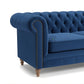 LUXURY L SHAPE BLUE VELVET SECTIONAL SOFA