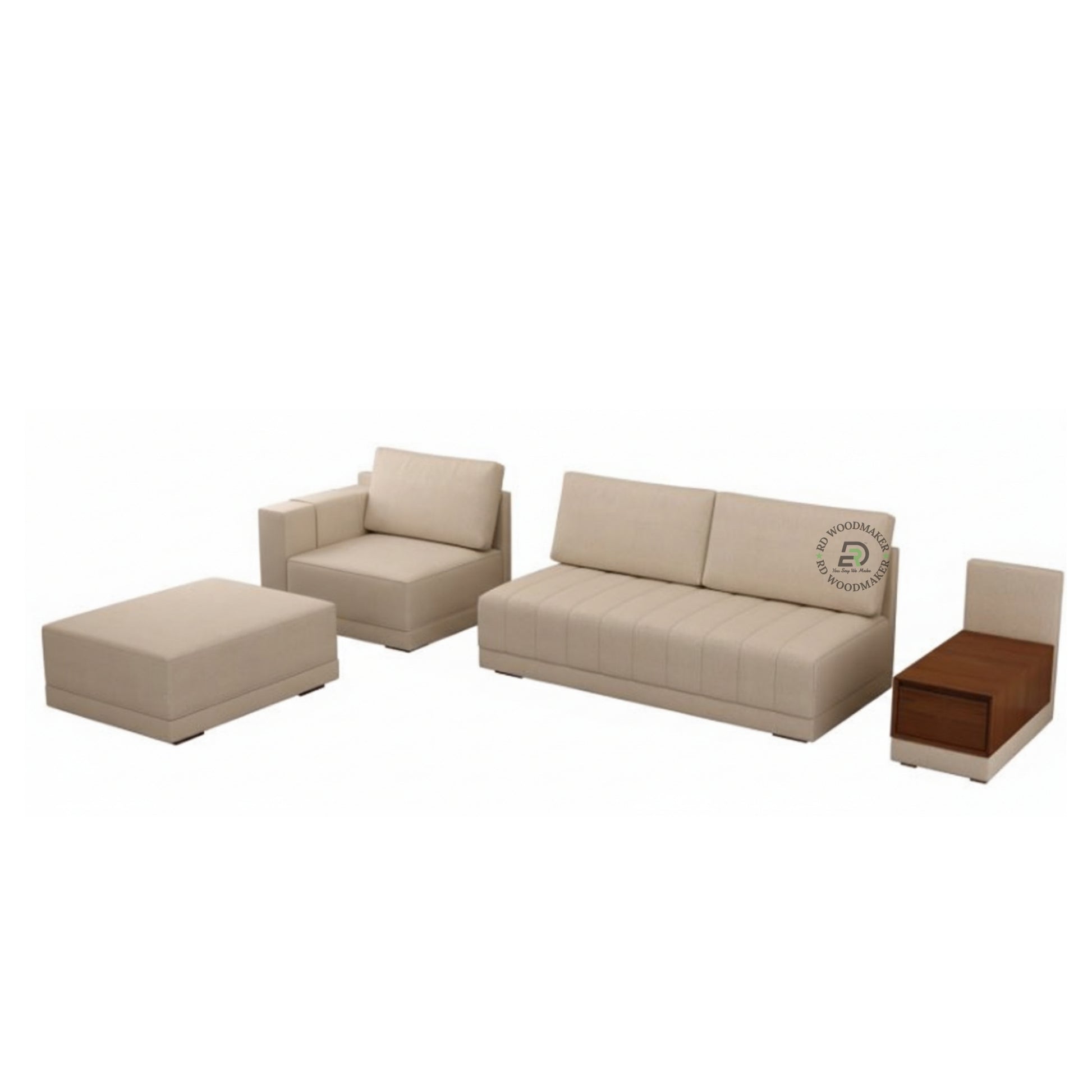 MODERN ACCENT ARMCHAIR SOFA WITH METAL FRAME