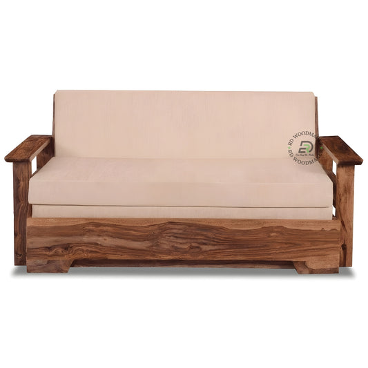 CONTEMPORARY WOODEN SOFA CUM BED WITH PULL OUT DESIGN