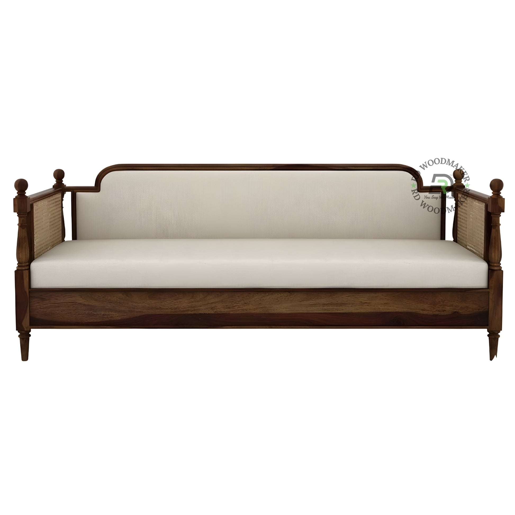 TRADITIONAL CANE SIDE WOODEN 3 SEATER SOFA