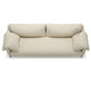  MODERN BEIGE FABRIC 3 SEATER SOFA WITH METAL LEGS