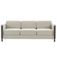 MODERN CREAM 3 SEATER SOFA WITH BLACK METAL LEGS