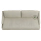 CLASSIC BEIGE SLIPCOVER STYLE 3 SEATER SOFA WITH SLOPED ARMS