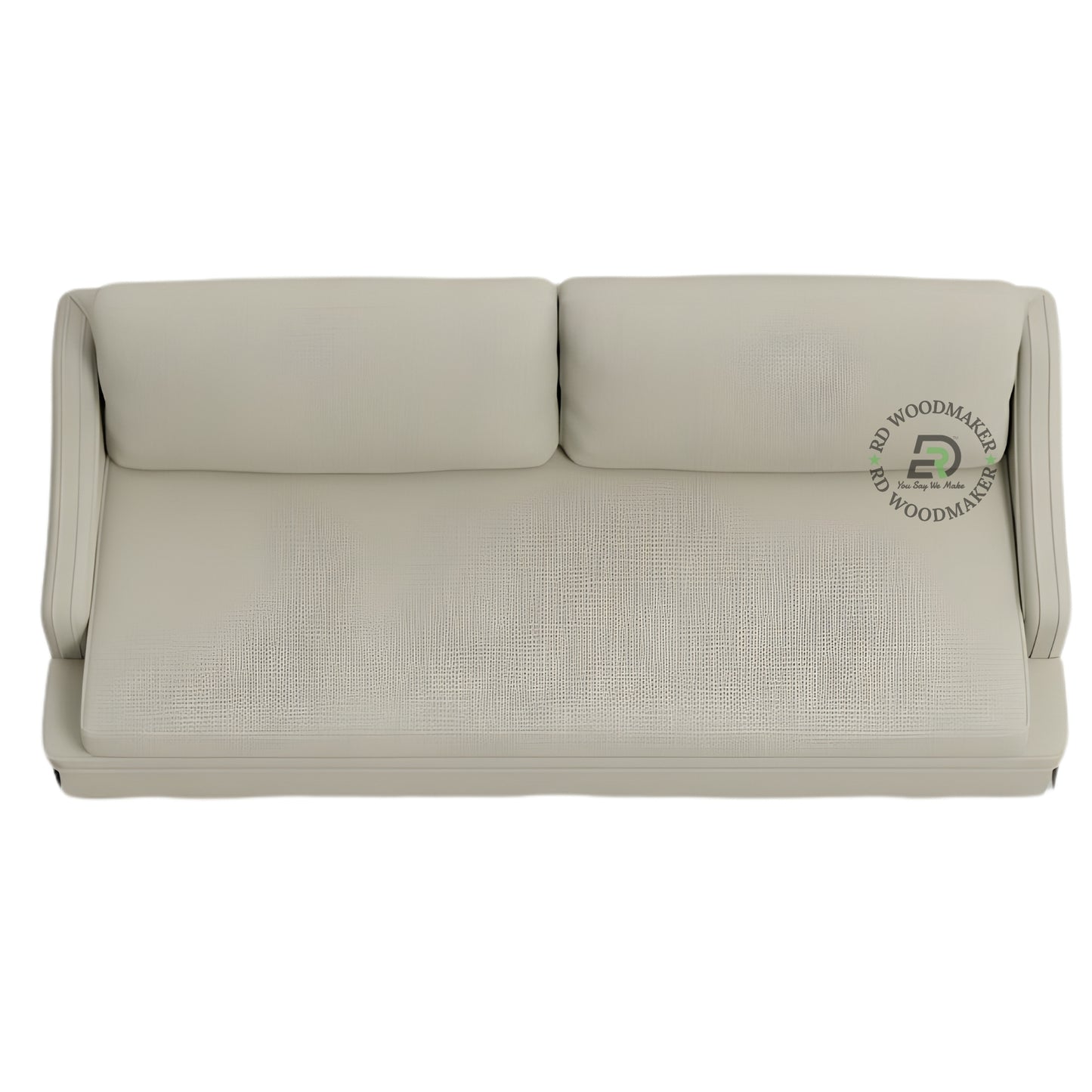 CLASSIC BEIGE SLIPCOVER STYLE 3 SEATER SOFA WITH SLOPED ARMS