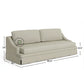 CLASSIC BEIGE SLIPCOVER STYLE 3 SEATER SOFA WITH SLOPED ARMS