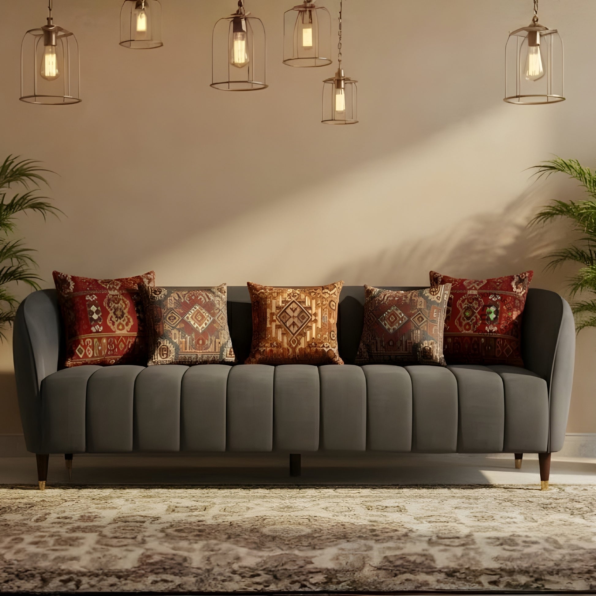 CLASSIC COMFORT 2 SEATER SOFA WITH CUSHION BACK