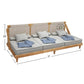 BOHO STYLE WOODEN FLOOR DAYBED SOFA WITH CANE BACKREST