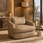 MODERN CURVED UPHOLSTERED LOUNGE SOFA