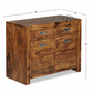 Sheesham Wood Compact Storage Sideboard with Drawers & Cabinet