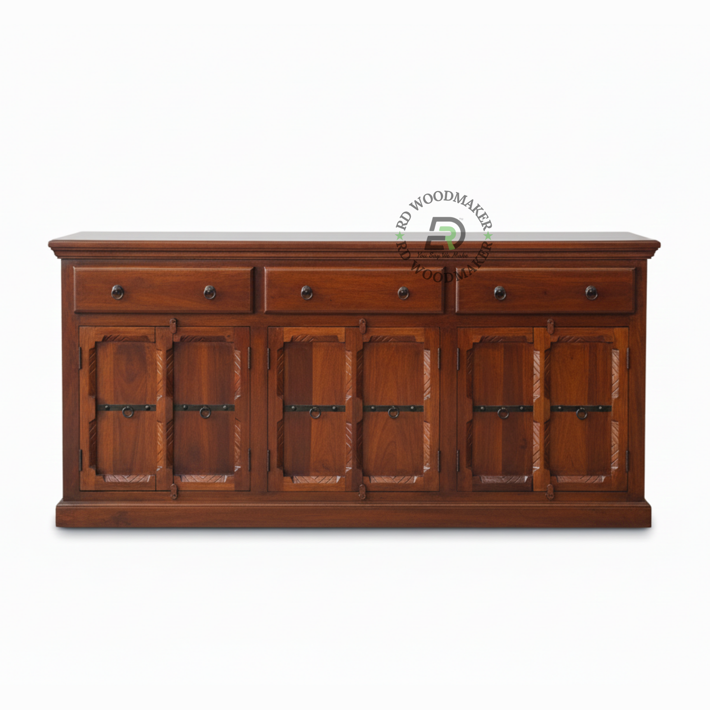 CLASSIC WOODEN SIDEBOARD WITH MULTIPLE DRAWERS AND DOORS
