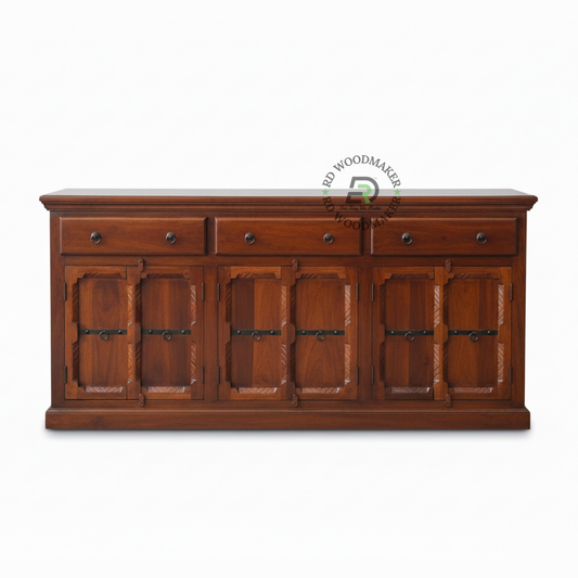 CLASSIC WOODEN SIDEBOARD WITH MULTIPLE DRAWERS AND DOORS