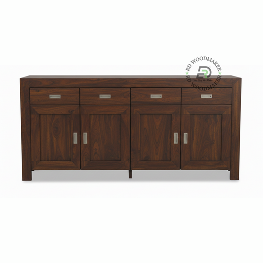 MODERN SOLID WOOD SIDEBOARD WITH DRAWERS AND CABINETS