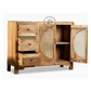 HANDCARVED CANE DESIGN WOODEN SIDEBOARD