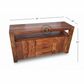MODERN OPEN SHELF WOODEN SIDEBOARD