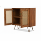 DOUBLE DOOR CANE WOODEN SIDEBOARD
