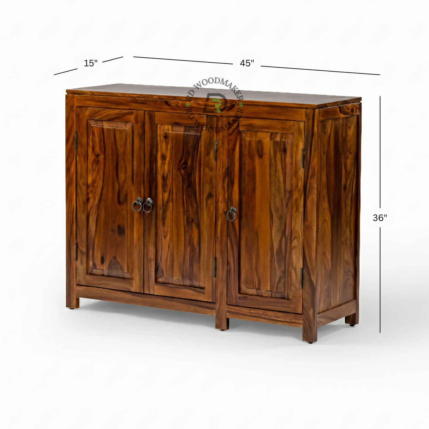 THREE DOOR CLASSIC WOODEN SIDEBOARD