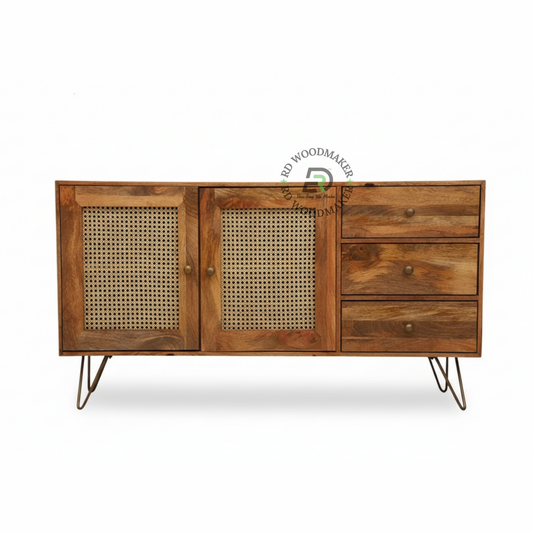 CANE FRONT MULTI STORAGE SIDEBOARD