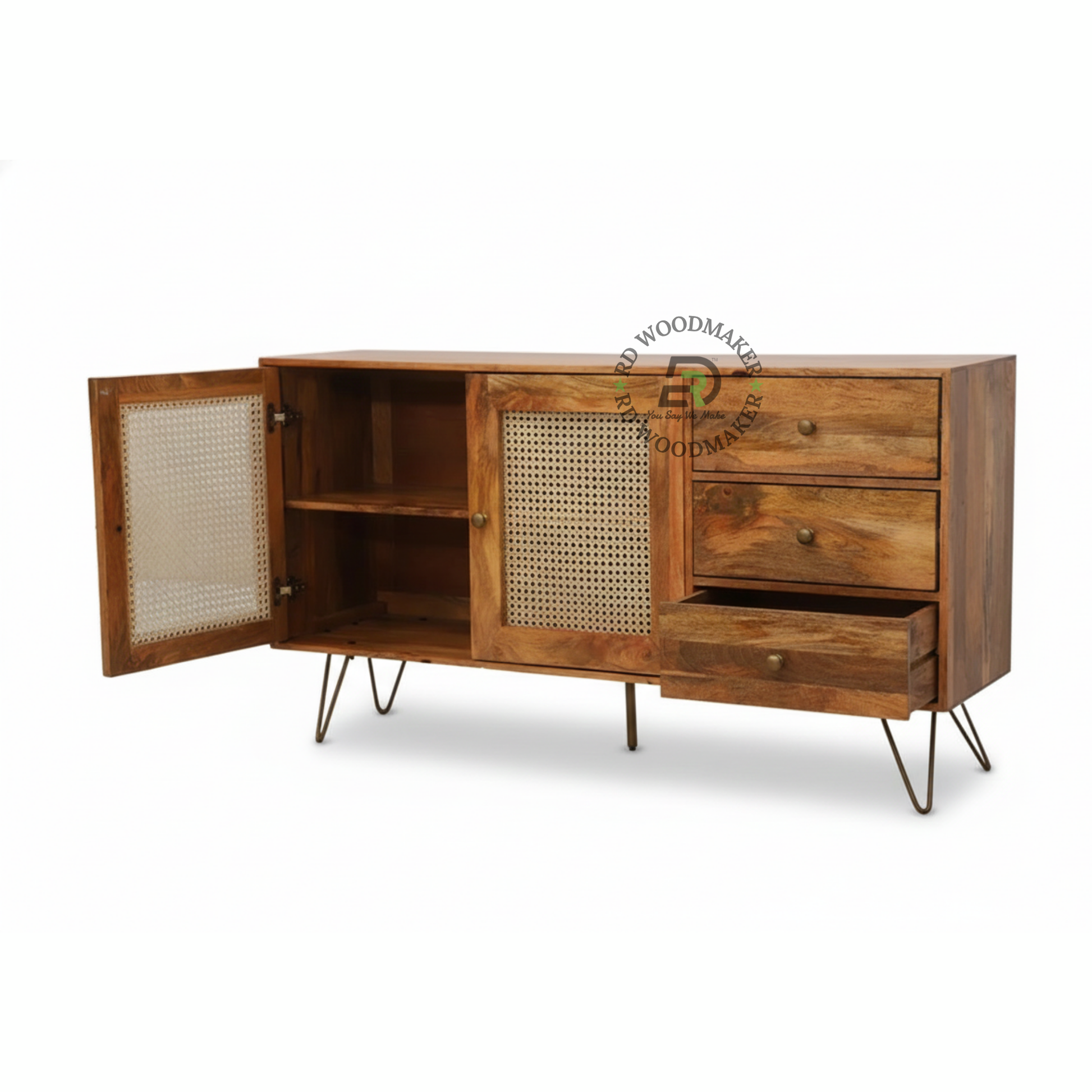 CANE FRONT MULTI STORAGE SIDEBOARD