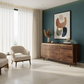 MINIMALIST PANEL WOODEN SIDEBOARD