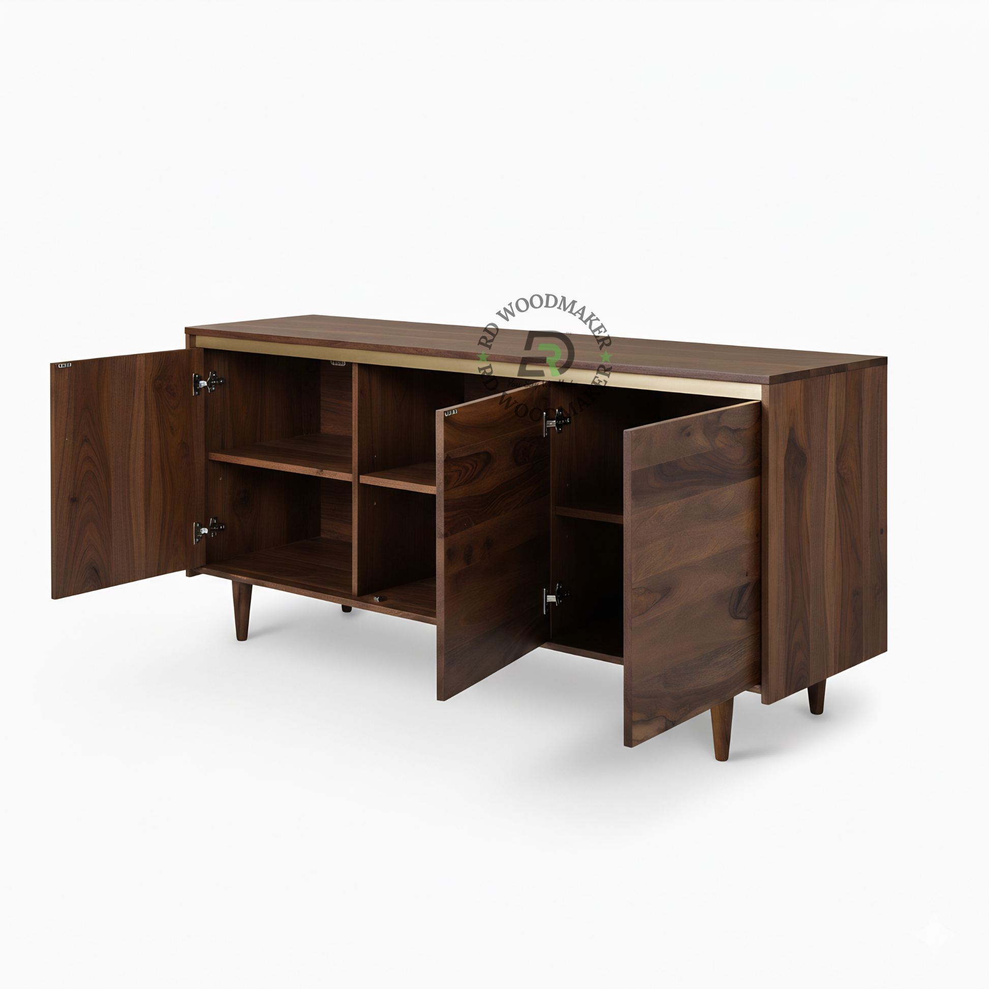 MINIMALIST PANEL WOODEN SIDEBOARD