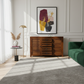 LOUVERED DOOR SIDEBOARD WITH FOUR DRAWERS