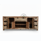 NATURAL SHEESHAM MULTI STORAGE SIDEBOARD WITH DRAWERS