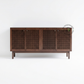 MODERN PERFORATED WOODEN SIDEBOARD CABINET