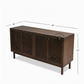 MODERN PERFORATED WOODEN SIDEBOARD CABINET