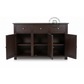 Classic Dark Wood Sideboard with 3 Drawers & 3 Door Storage